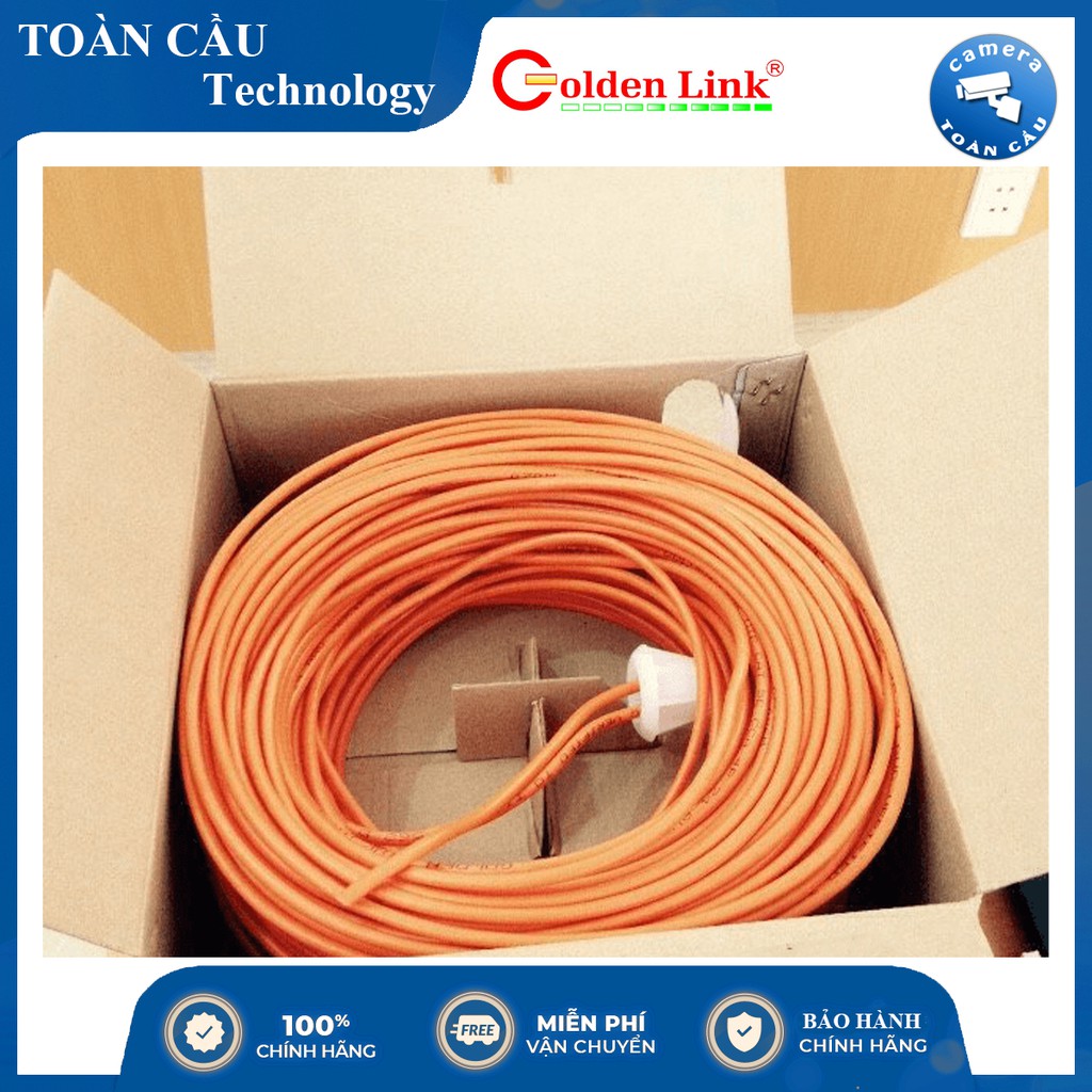 [100% CHÍNH HÃNG] CÁP MẠNG GOLDEN LINK PLATINUM UTP CAT 5E CAM MADE IN TAIWAN