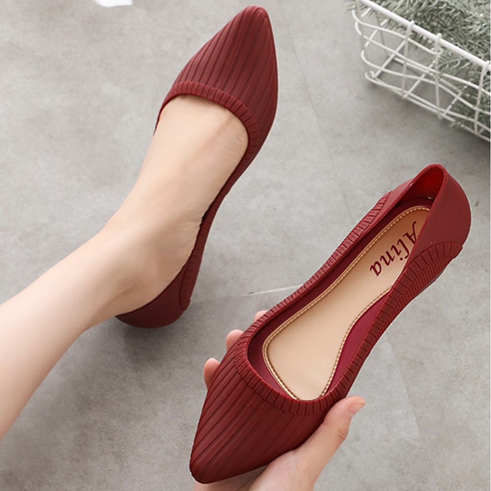 Giày nhựa đi mưa nữ Alina 3p dáng công sở Validep03 V291