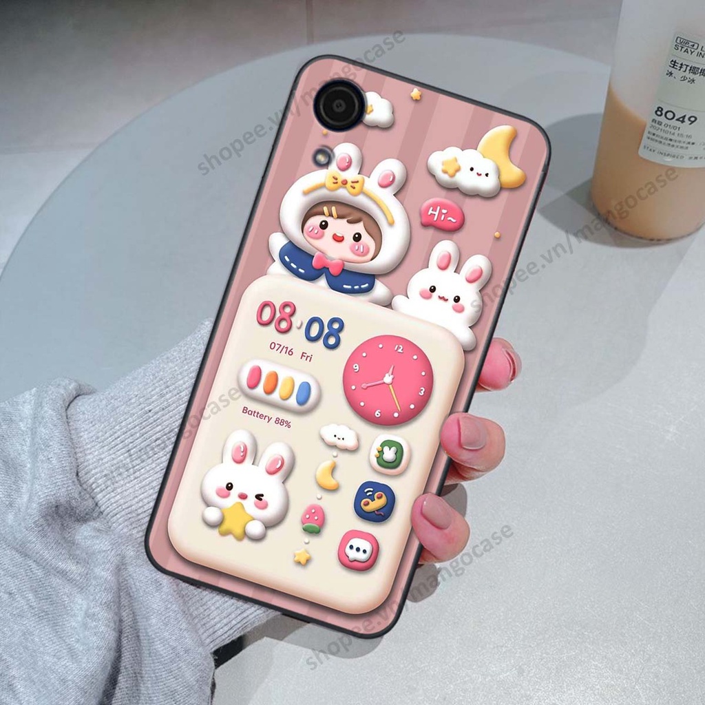 Ốp lưng Samsung A03 Core hình gấu, thỏ, đồng hồ cute dễ thương