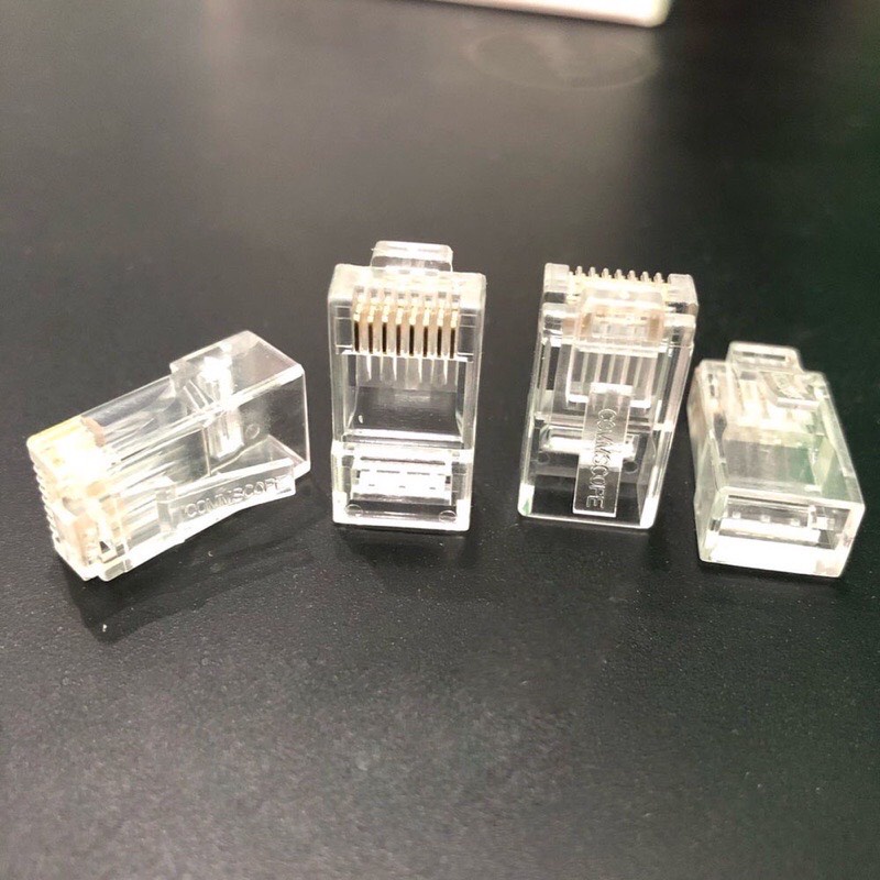 Combo 100 Hạt Mạng Cao Cấp RJ45 CAT6 COMMSCOPE - Sản phẩm chính hãng Siêu Xịn