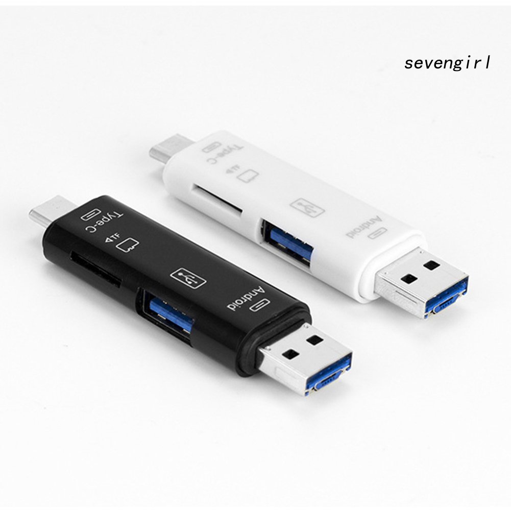 Đầu Đọc Thẻ Nhớ Usb 2.0 Type-C 3 Trong 1 | BigBuy360 - bigbuy360.vn