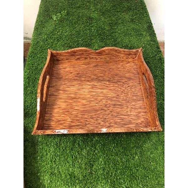 Khay đựng bình trà, ly tách, đồ ăn bằng gỗ dừa