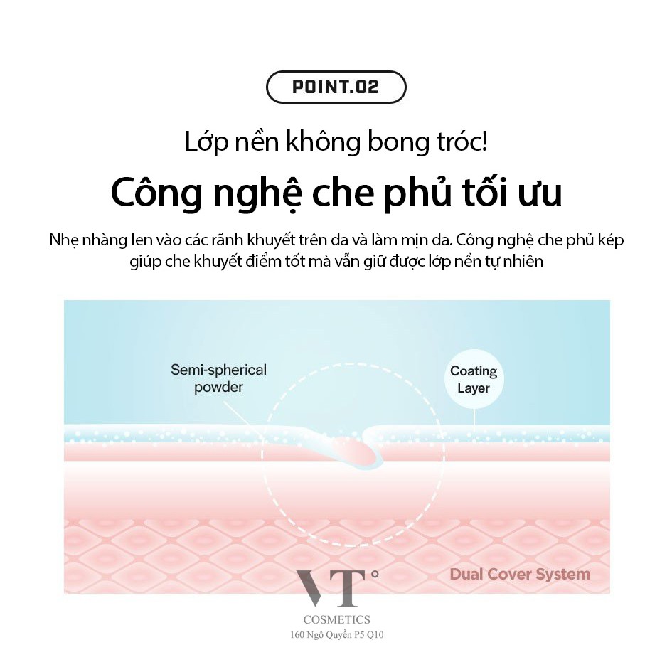 Phấn Nước Che Phủ Cao VT BT21 REAL WEAR COVER CUSHION