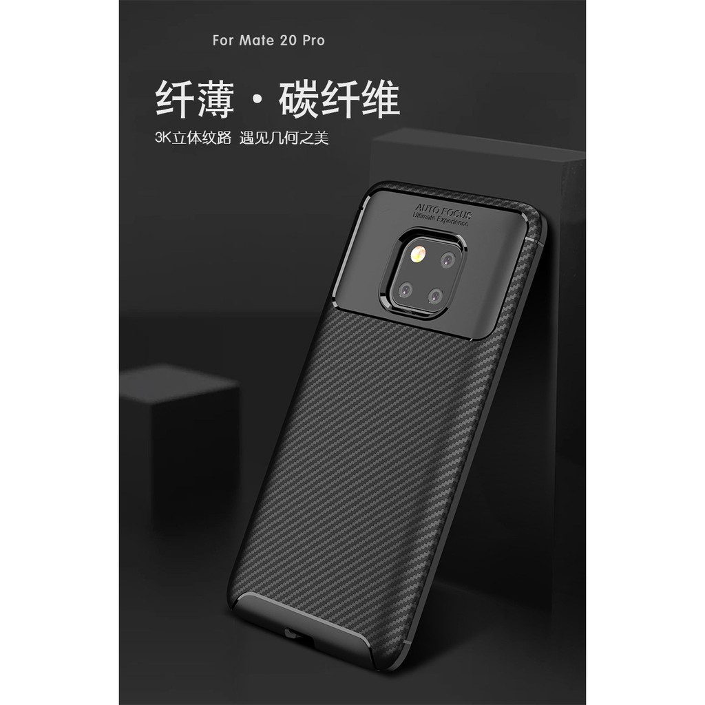 Ốp lưng vân cacbon Huawei Mate 20 Pro/ Mate 20x