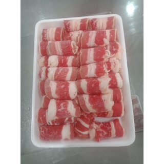 [CHỈ GIAO HÀNG TẠI HÀ NỘI] Ba chỉ bò mỹ khay 500gr