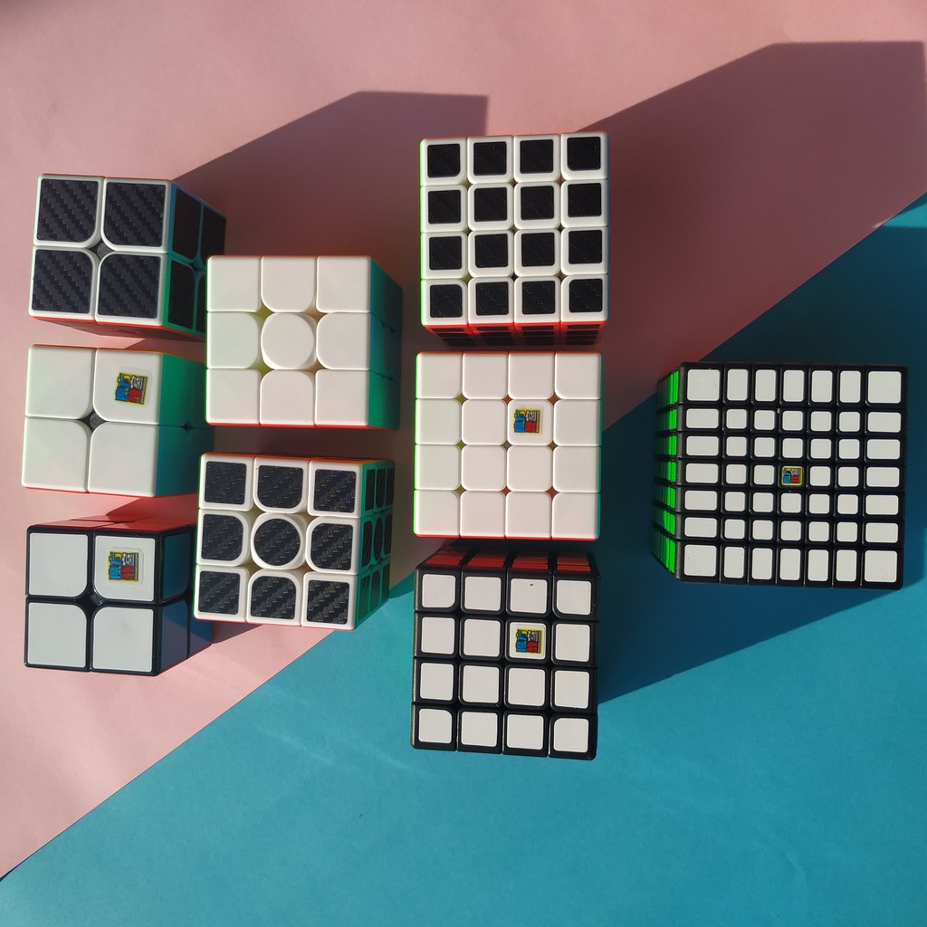 Khối Rubik Moyu 2x2 3x3 4x4 7x7 Bằng Sợi Carbon Không Dán