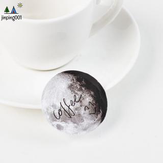 Bộ 45 sticker hình mặt trăng dán trang trí