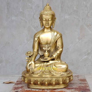 Tượng phật dược sư cao 30cm, tượng phật dược sư bằng đồng, bán tượng dược sư