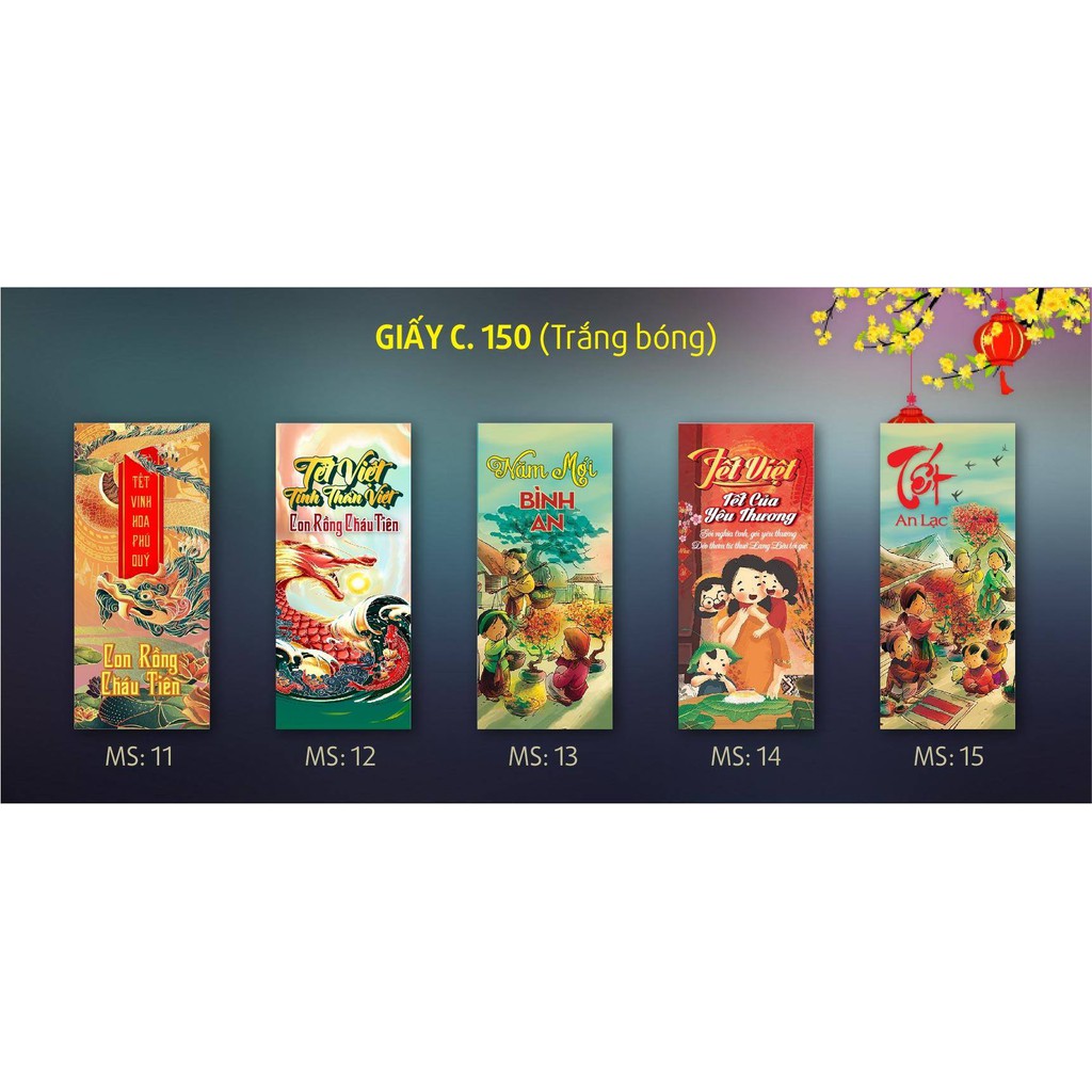 BỘ 10 BAO LÌ XÌ MIX 5 MẪU BẤT KÌ | BigBuy360 - bigbuy360.vn