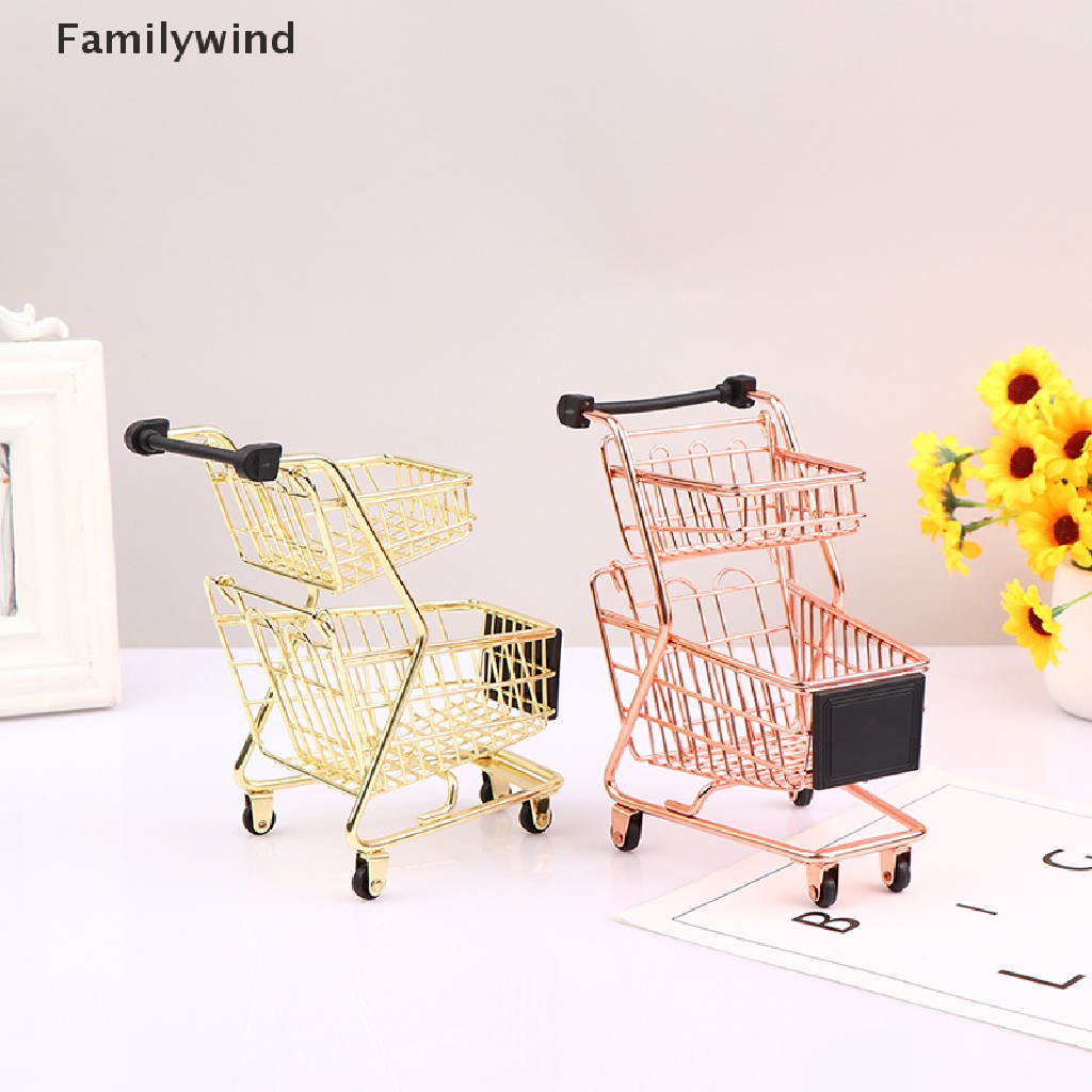 Mô Hình Xe Đẩy Siêu Thị Mini Dễ Thương 1 / 6