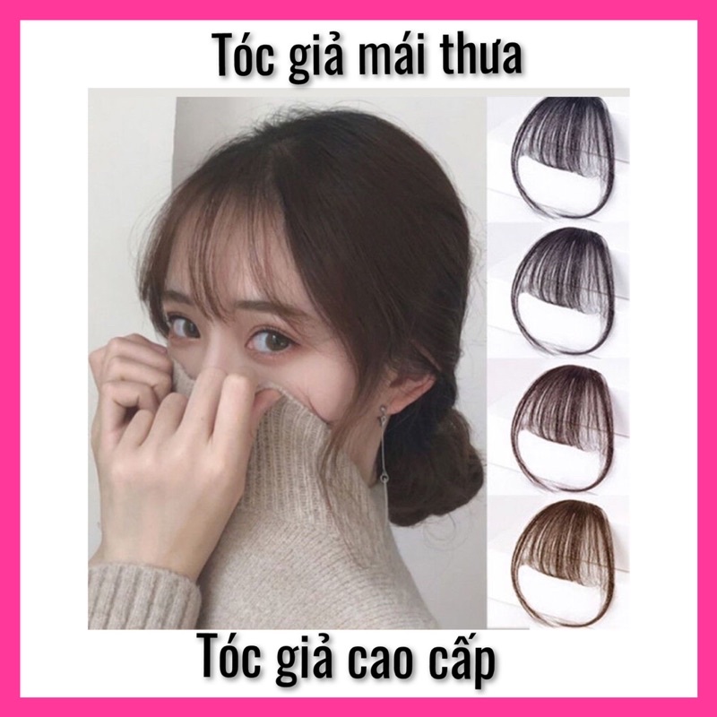 tóc mái thưa style Hàn quốc  ❇️kèm ảnh thật ✳️tóc mái giả nữ đẹp ❇️