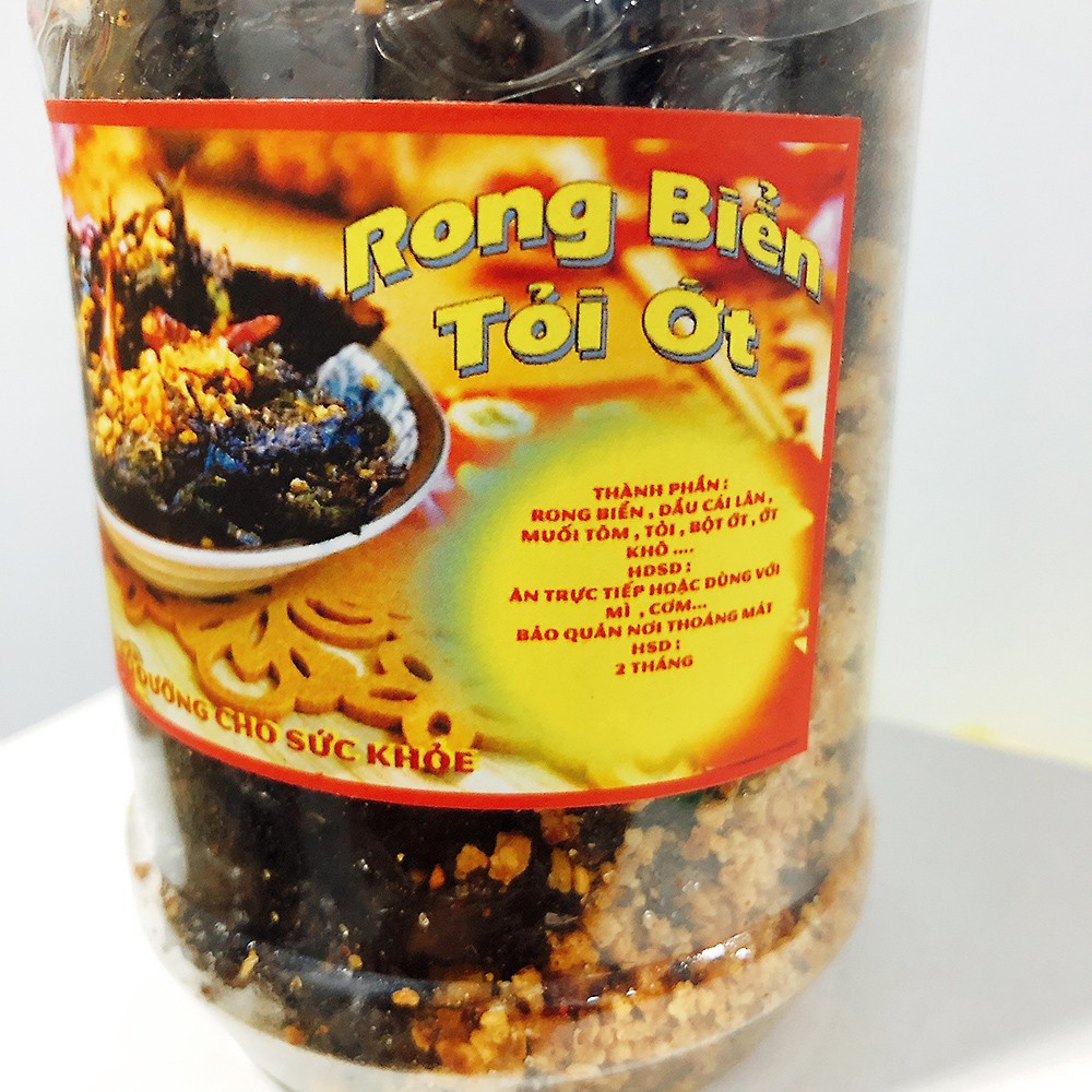 [ ĂN VẶT SIÊU NGON ] Combo 04 Hủ Rong Biển Cháy Tỏi Ớt ăn liền (Date: 06 tháng )- Đồ ăn vặt nhà làm.