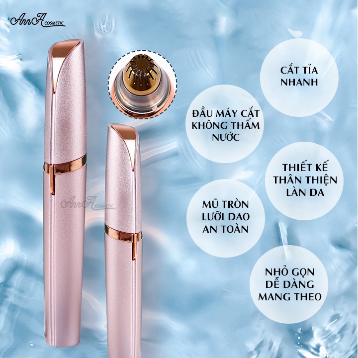 Bút tỉa lông mày cao cấp FLAWLBSS sạc tích điện bút tỉa ria mép thẩm mỹ Cho Phái Đẹp Tặng Kèm Bút chì kẻ mày
