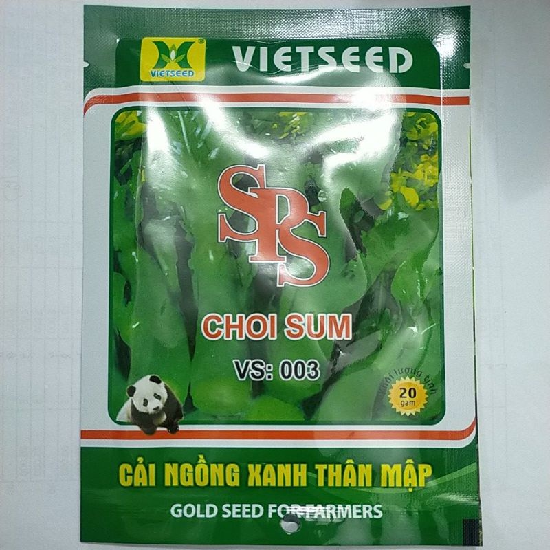 Hạt giống rau cải ngồng, đóng gói 20gr hoặc 50gr