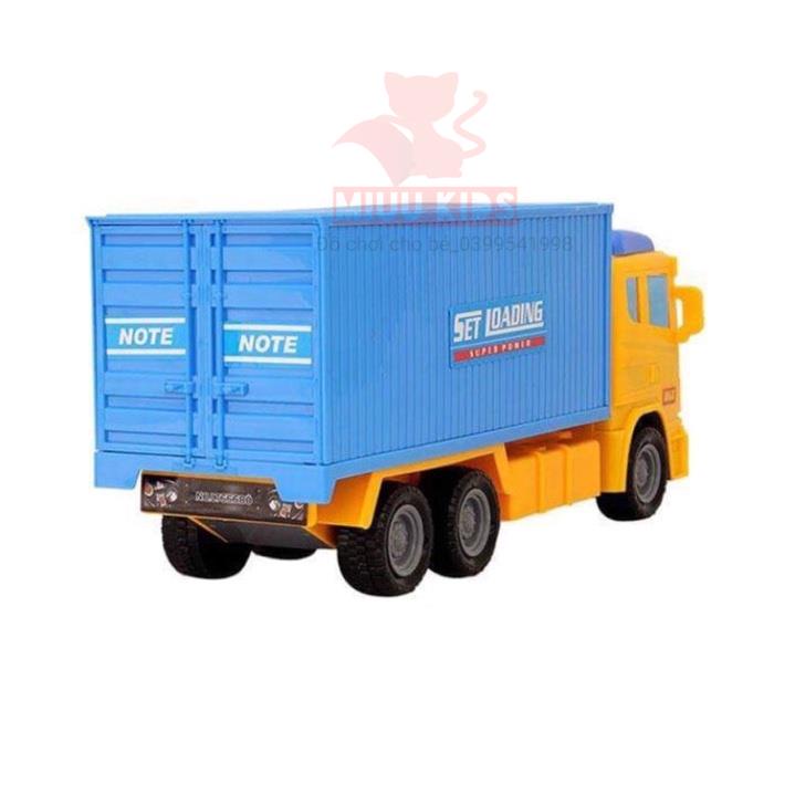 MÔ HÌNH XE CONTAINER BẰNG NHỰA  LOẠI LỚN CHÍNH HÃNG LONG THỦY CHO BÉ