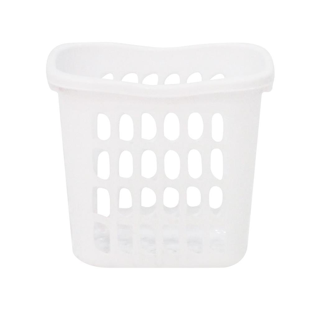 HomeBase JCJ Giỏ đựng đồ bằng nhựa hình vuông cỡ M 4222 W18xH16xD14,3cm màu trắng