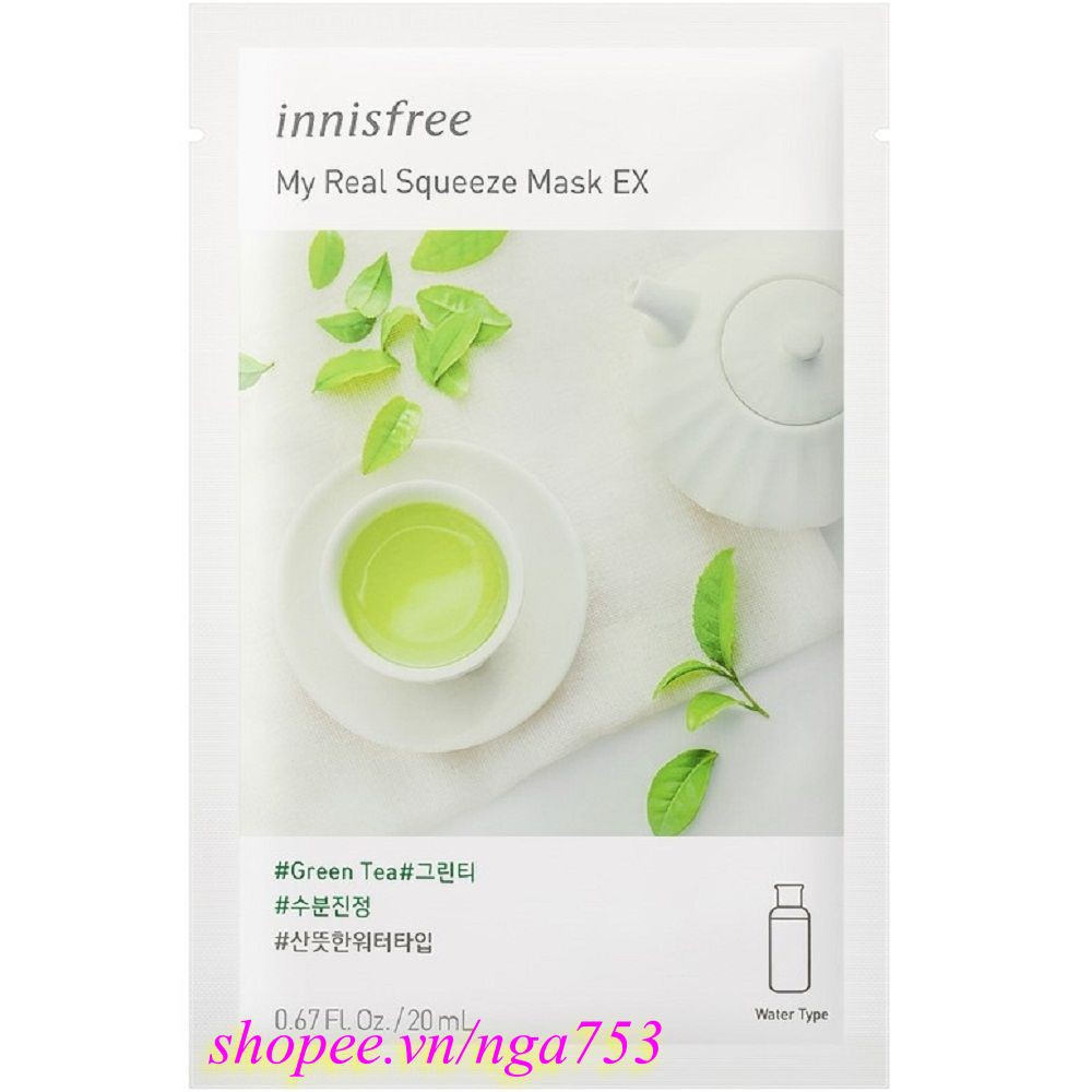 Mặt Nạ Trà Xanh Innisfree My Real Squeeze Mask Green Tea, nga753 Uy Tín Từ Chất Lượng.