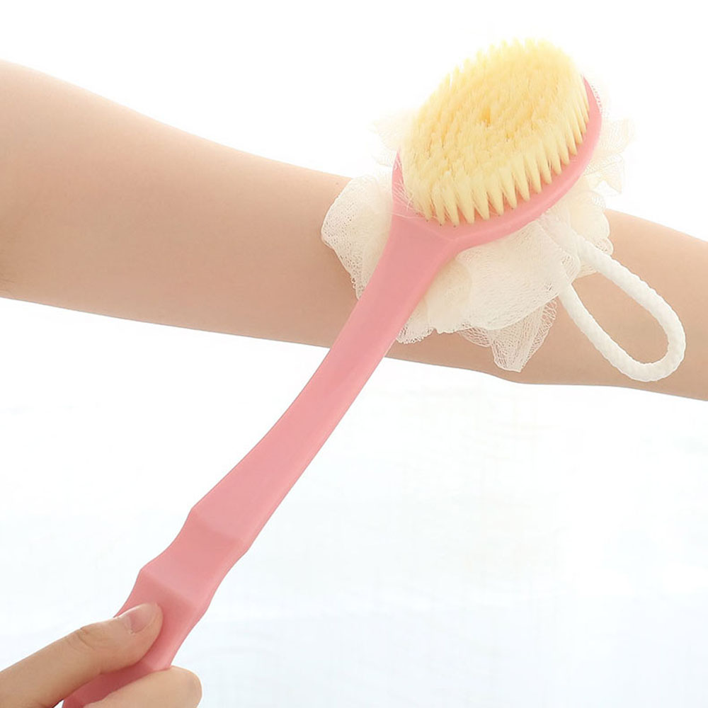 [Hàng mới về] Bàn chải tắm mát xa cơ thể bằng nhựa đa năng không gây đau nhiều màu sắc tùy chọn