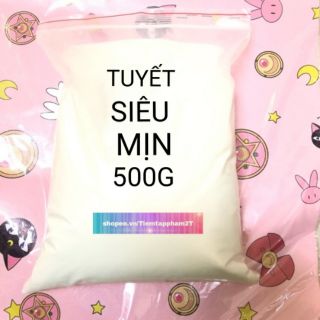  500G Tuyết Siêu Mịn Làm Slime Mây Trang Trí Noel Giáng Sinh Decor 