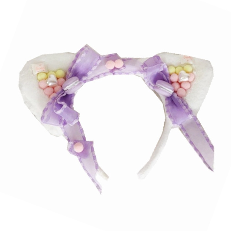 Băng Đô Nơ Tai Gấu Bông Hóa Trang Halloween