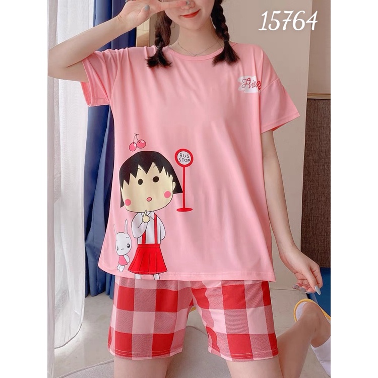 Đồ bộ BIG SIZE short Hình Magu Hồng-SS.H- 15764 | BigBuy360 - bigbuy360.vn