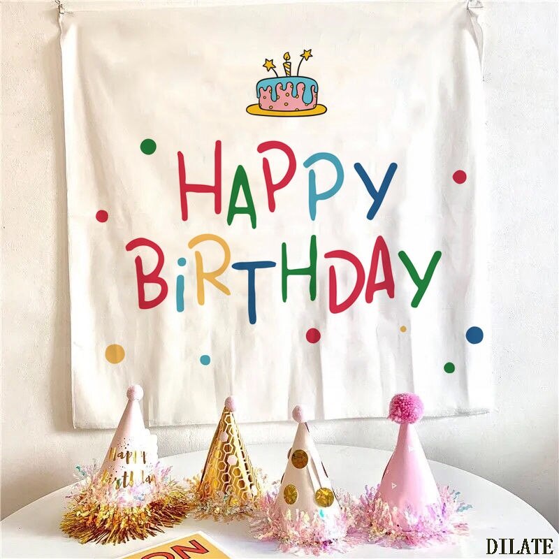 Banner - Thảm treo tường trang trí sinh nhật kiểu Hàn Quốc