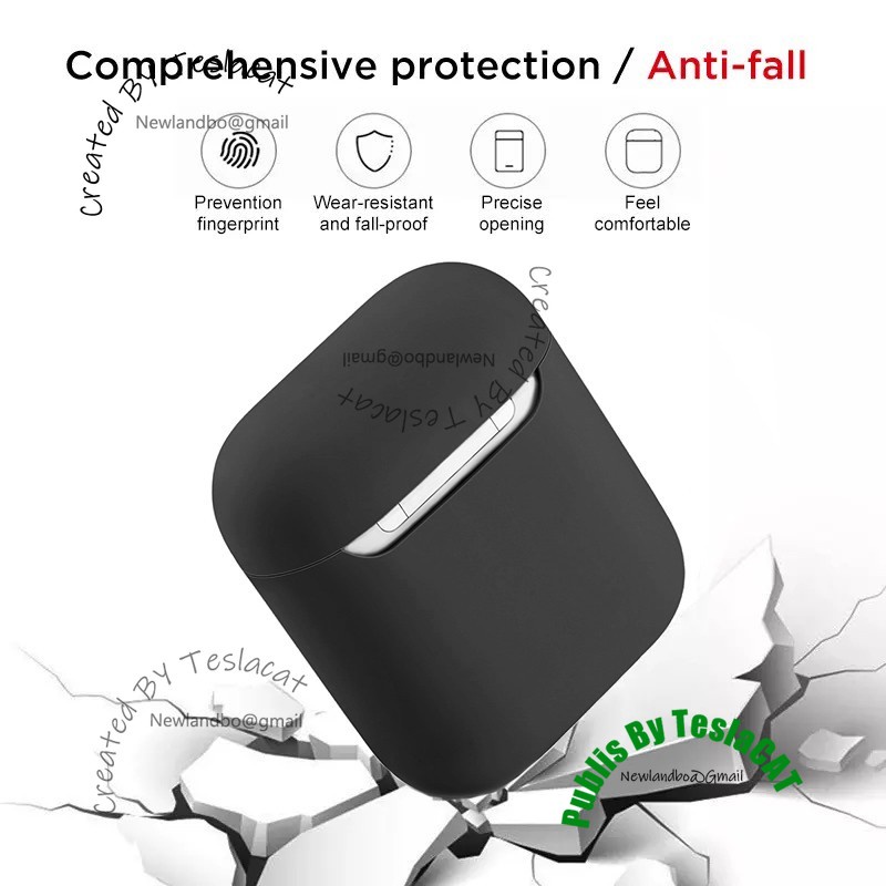 Vỏ Bảo Vệ Hộp Sạc Tai Nghe Apple Airpods Gen2 AirpodsPro H4F9Ke Bằng silicon Siêu Mỏng 19 Màu Tùy Chọn