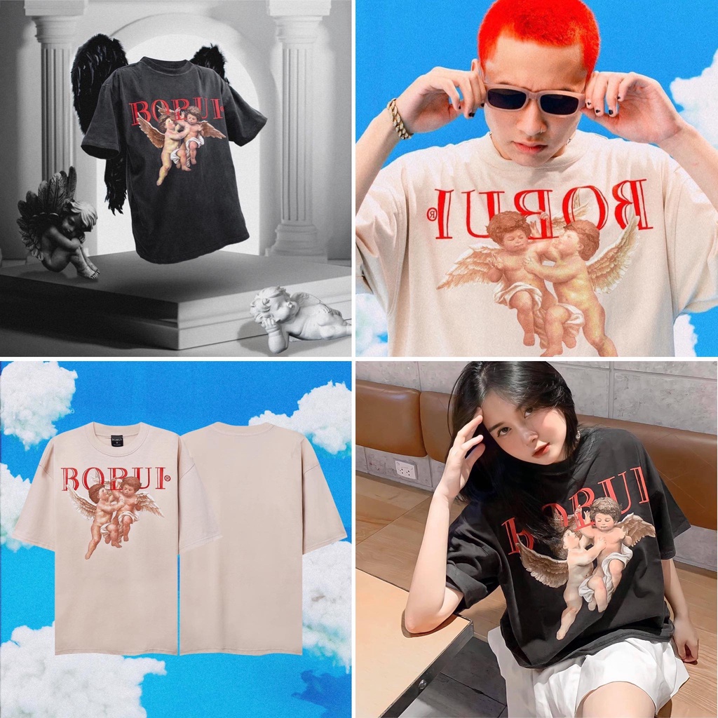 Áo thun BoBui 2ANGLES KEM, ĐEN WASH chuẩn real 100% Full bọc tag | BigBuy360 - bigbuy360.vn