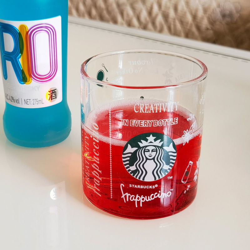 Cốc Thủy Tinh Chịu Nhiệt Độ Cao In Hình starbucks Độc Đáo