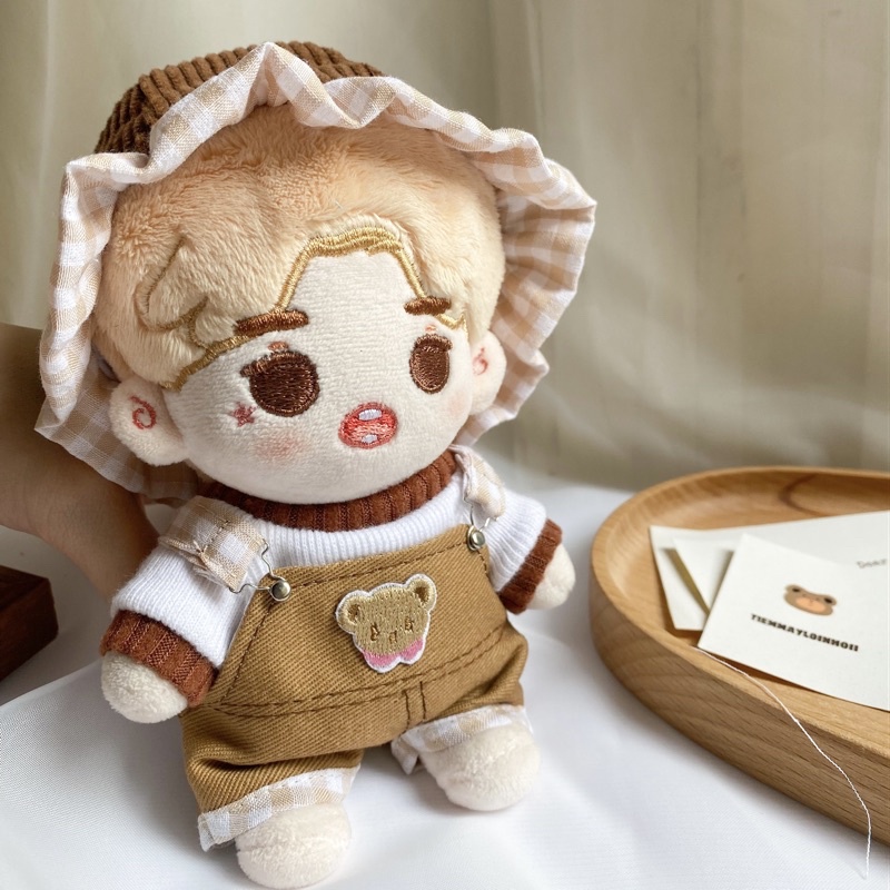 OUTFIT DOLL bộ đồ gấu cho doll 10cm 15cm & 20cm