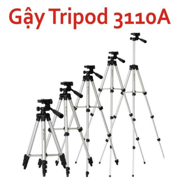 Chân điện thoại và máy ảnh tripod 3 chân cao cấp