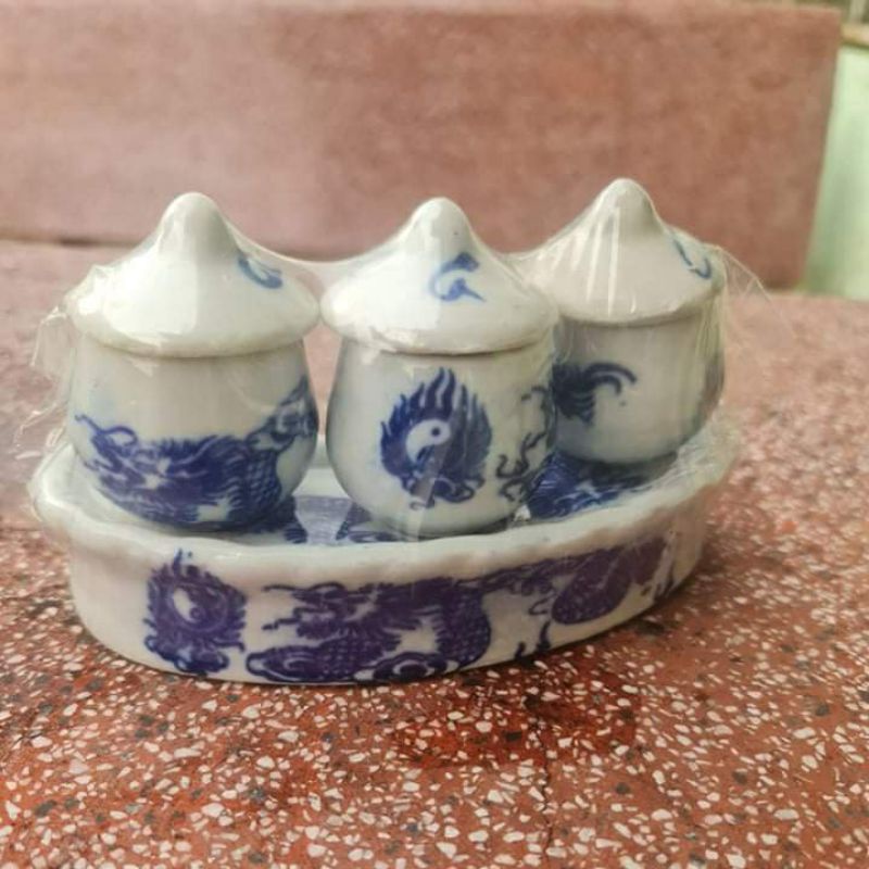 Bộ 3 nắp cong và thẳng hàng bát tràng Việt Nam giá bình dân-Đồ Thờ Tâm Linh