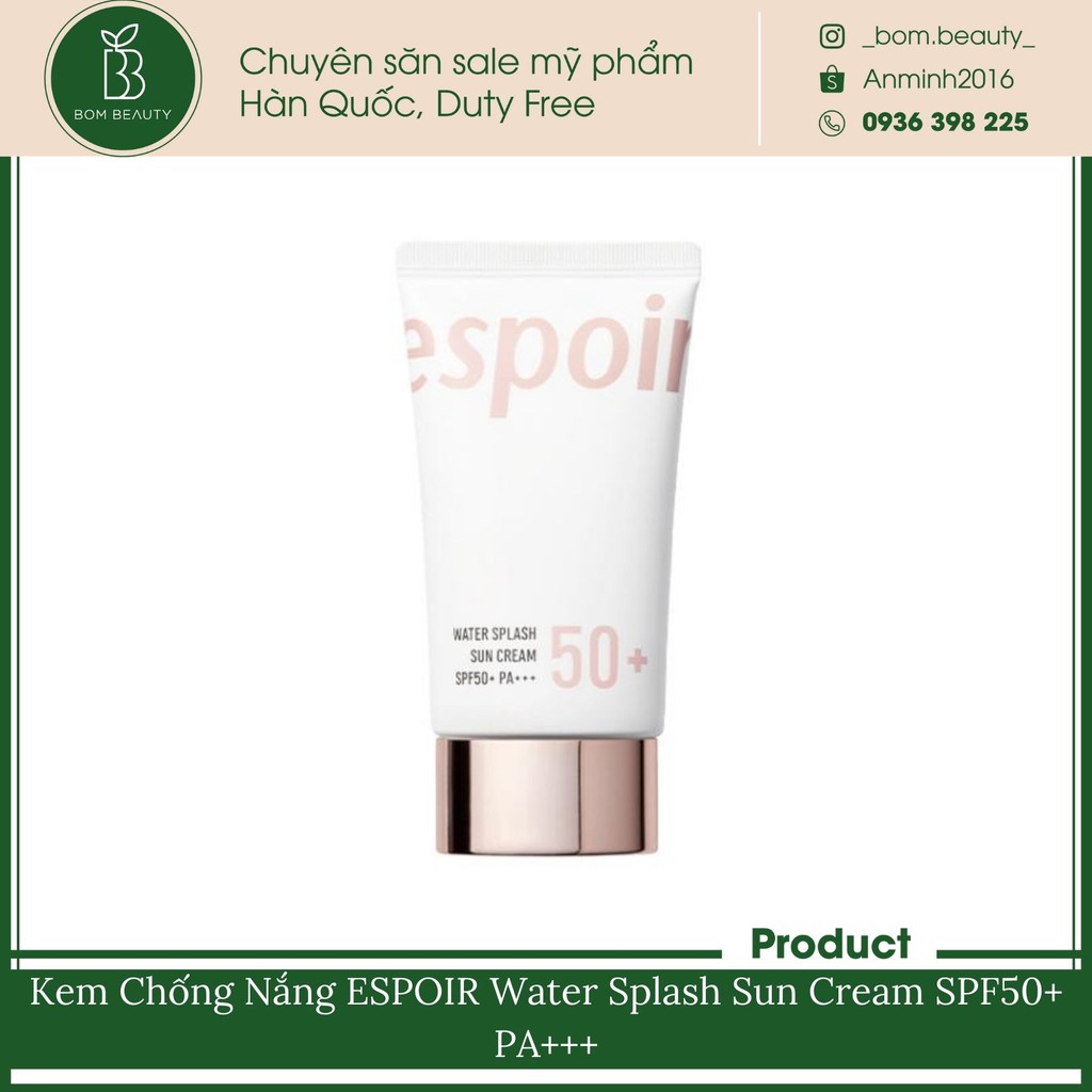 Kem Chống Nắng Espoir Water Splash Sun Cream SPF50+ PA+++