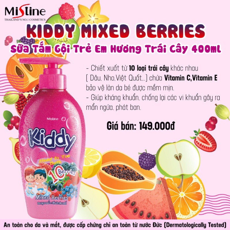 Sữa tắm gội trẻ em