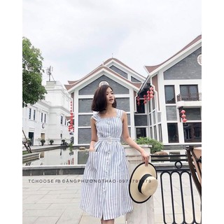 Váy đầm kẻ sọc