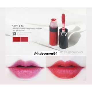 [MINISIZE] Son kem lì Sephora Creamy Lip Stain Always Red