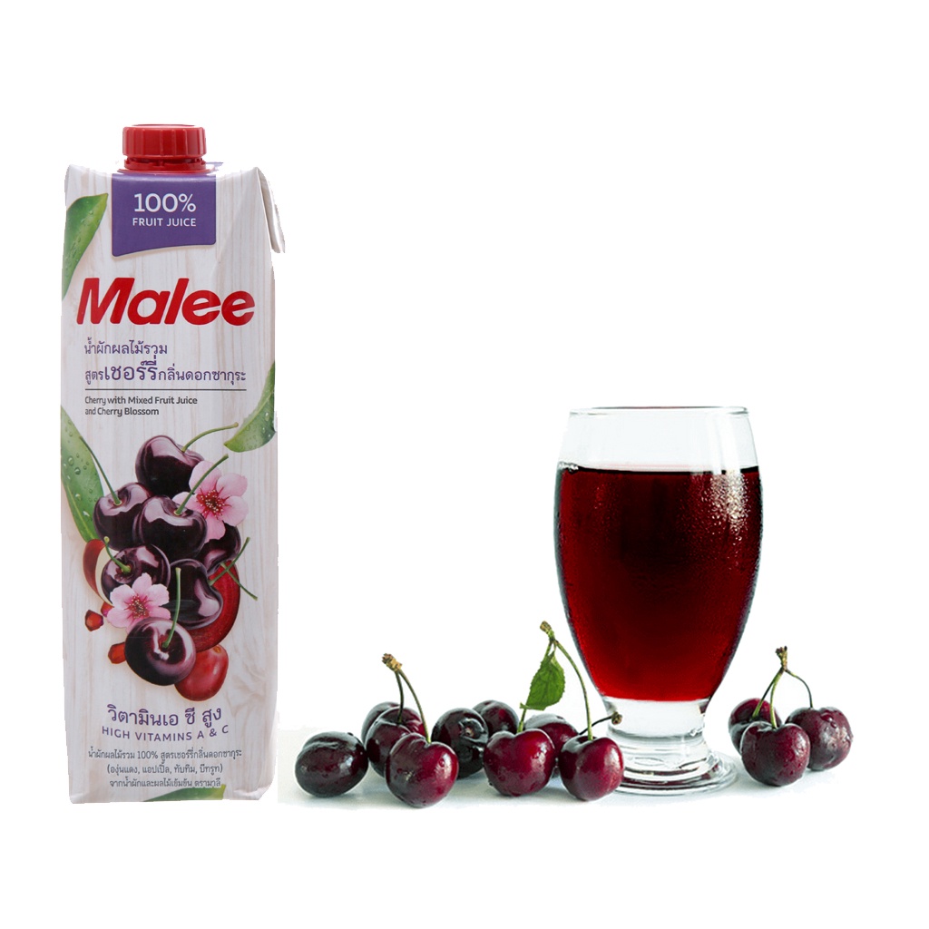 Nước Ép Cherry Và Hỗn Hợp Rau Quả Malee 1 L