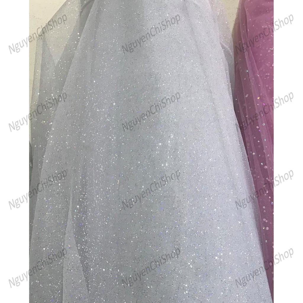 ⚡Giá gốc⚡ Vải lưới kim tuyến làm đầm váy cô dâu ,trang trí sự kiện,đầm công chúa