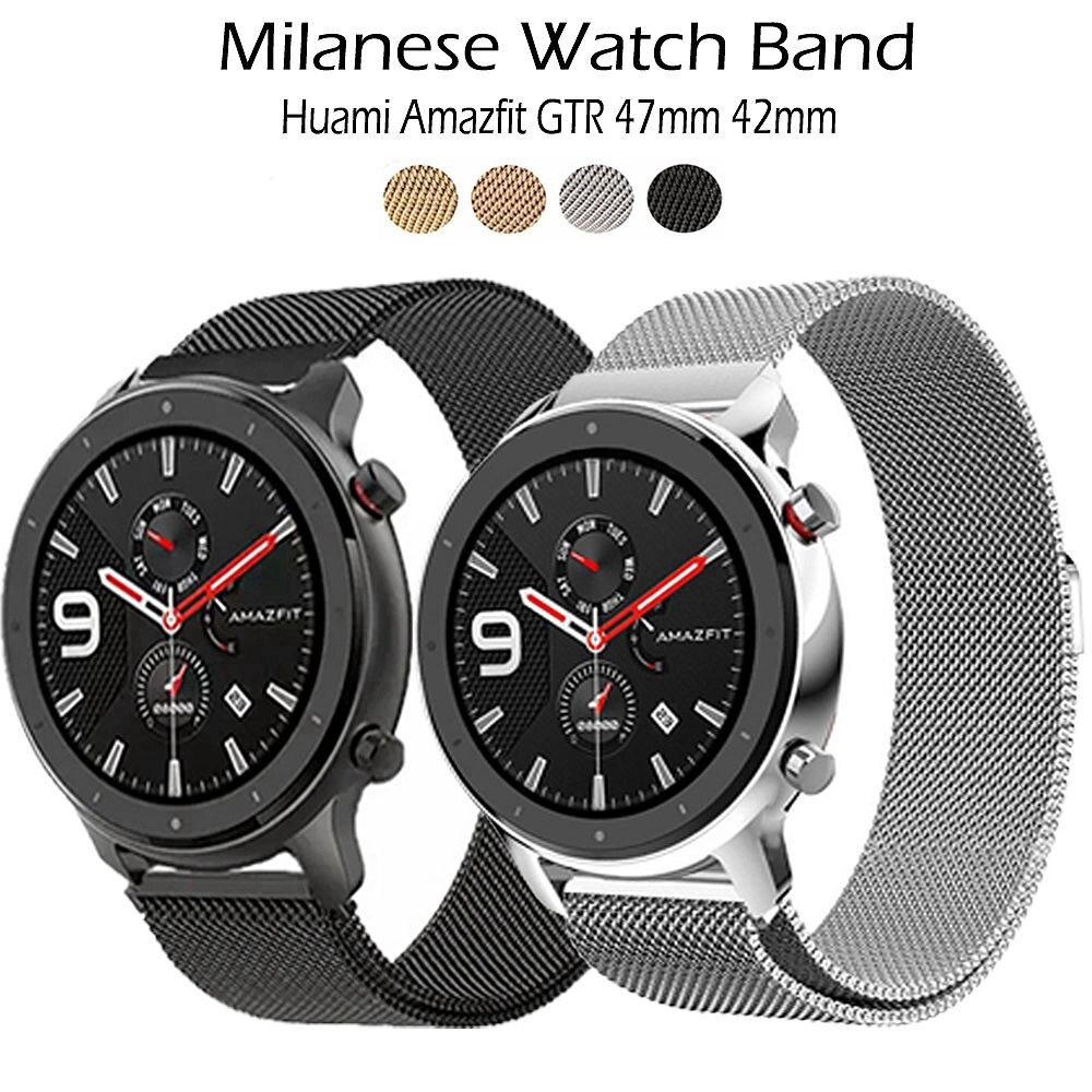 Dây đeo inox thay thế cho Xiaomi Huami Amazfit Bip Lite/GTR 47mm 42mm