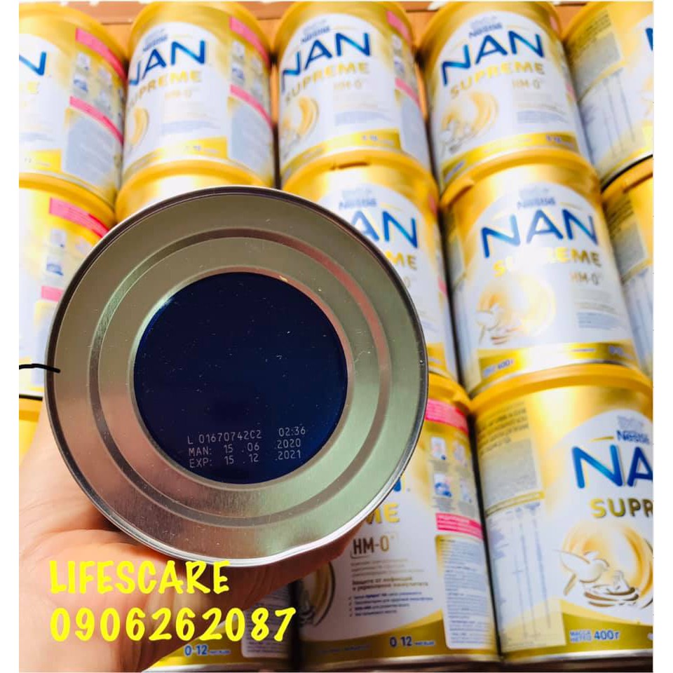 TCCN  Sữa Bột Nan Supreme Nga HMO, Hộp 400g