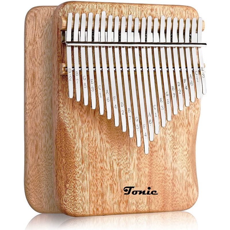 Đàn kalimba TONIC 21 phím gỗ Gụ Mahogany bao gồm phụ kiện mẫu ngẫu nhiên