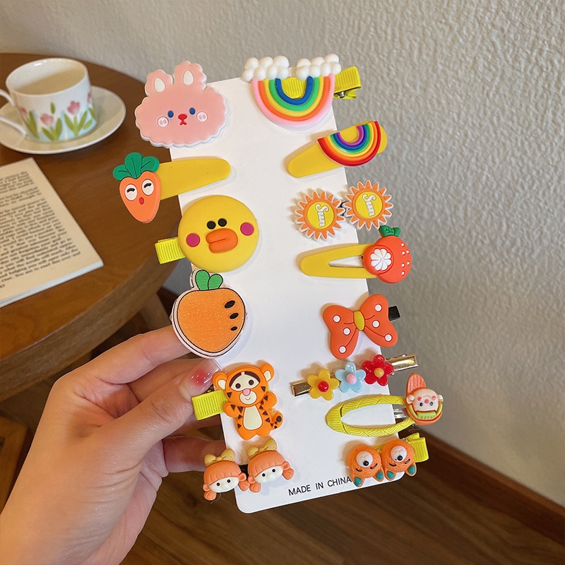 Kẹp Tóc Thiết Kế Hình Hoạt Hình Phong Cách Hàn Quốc Dễ Thương Dành Cho Trẻ Nhỏ 2022
