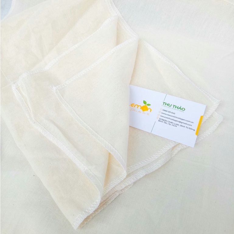Khăn gói đậu chuyên dụng khổ 1 mét (nhiều size) - Chất liệu cotton 100% không tẩy trắng
