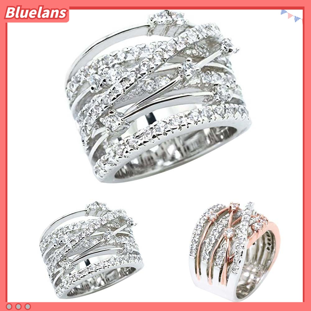 Nhẫn ĐíNh Kim Cương Giả Sang TrọNg Cho Nữ