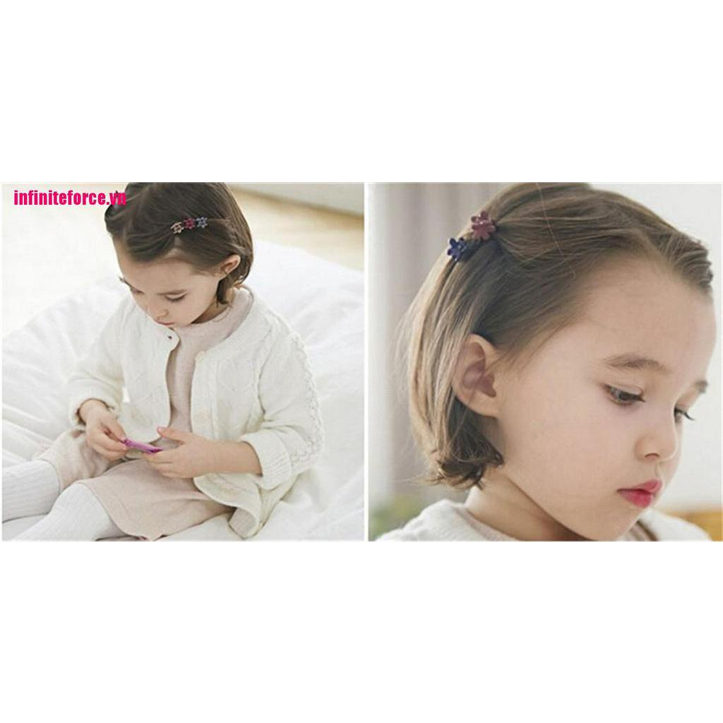 Bộ 50 Kẹp Tóc Nhựa Hình Bông Hoa