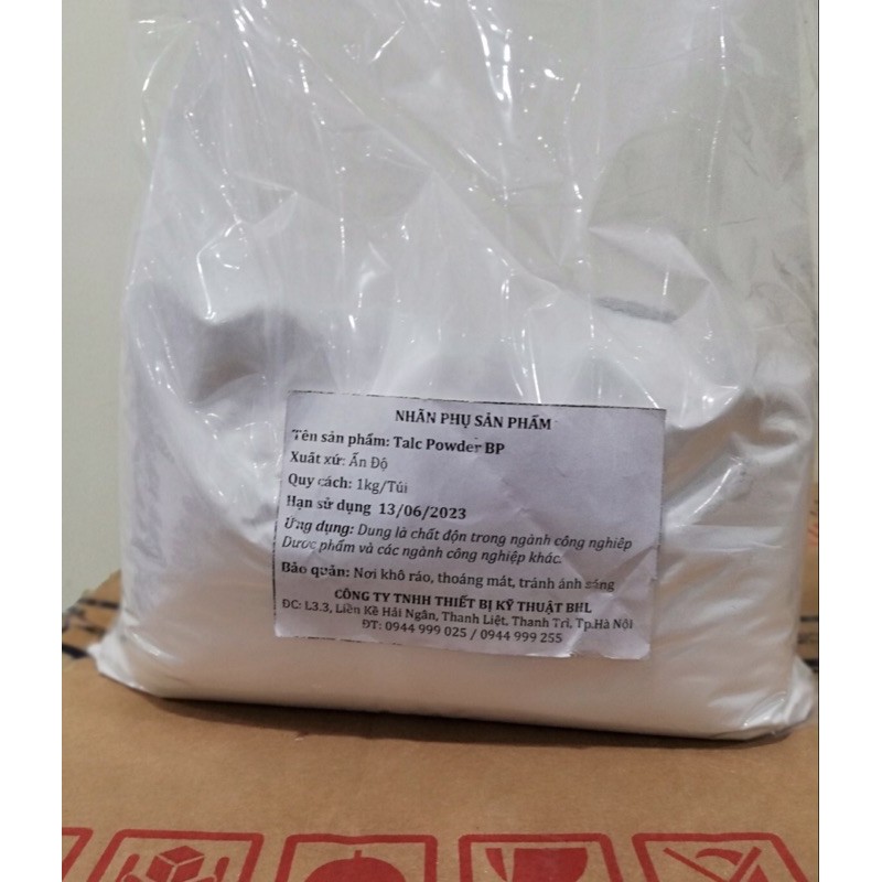 Bột talc túi 500g talc powder Ấn Độ bột tan