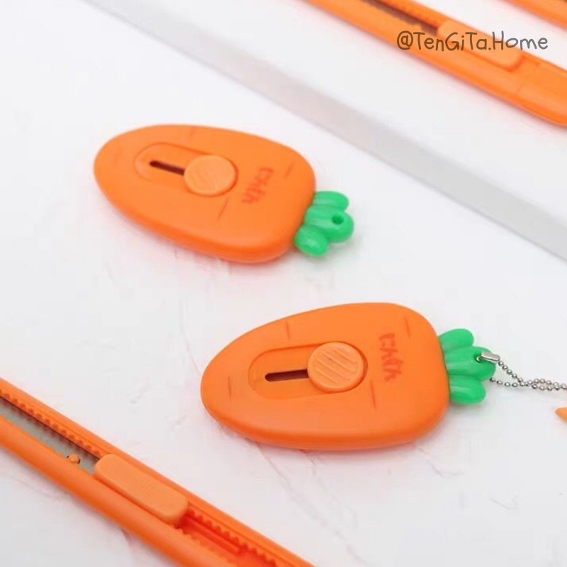 DAO CẮT GIẤY MINI CÀ RỐT SIÊU DỄ THƯƠNG VÀ TIỆN LỢI