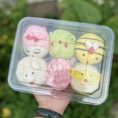 95k set 6 Cái Bánh Bao Hình Thú Có nhân(giao hỏa tốc TP HCM)