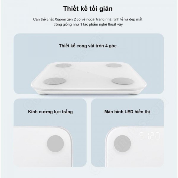 Cân thông minh Xiaomi Body Fat Scale 2|Scale 2 - BH 3 tháng