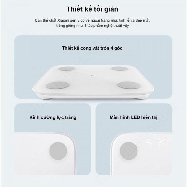 Cân thông minh Xiaomi Body Fat Scale 2|Scale 2 - BH 3 tháng